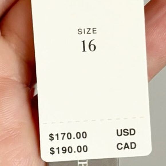 Anthropologie Slim Scalloped Midi Corset Dress 16 Red NWT - Picture 6 of 8